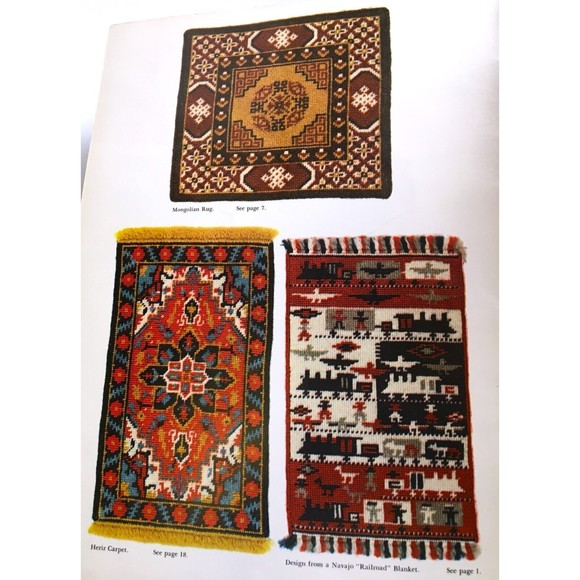 Miniature Needlepoint Rugs for Dollhouses : Charted for Easy Use by Susan... - Picture 4 of 10